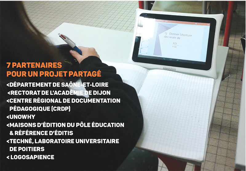 Des tablettes développées avec les enseignants
