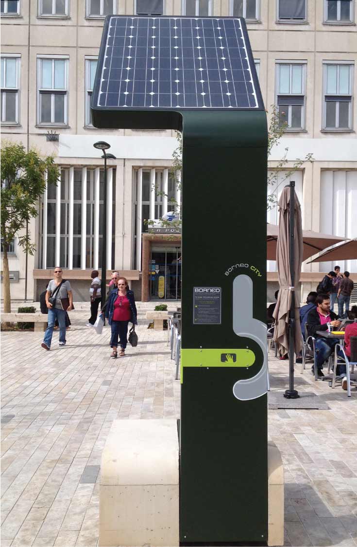 Le soleil recharge les téléphones