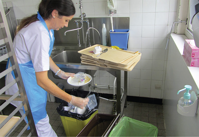 Une filière biodéchets dans un établissement de santé