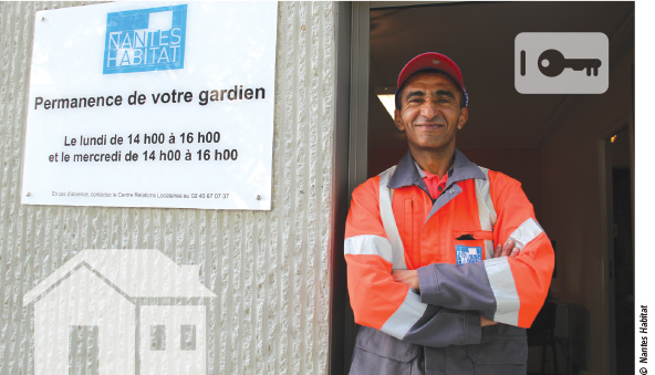Une loge permet au gardien de recevoir les locataires. Les gardiens d’immeuble sont de retour