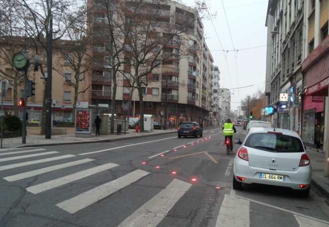 Lyon – voie bus dynamique