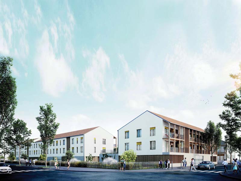 Chanteloup en brie : Des logements écologiques construits en bois et terre crue