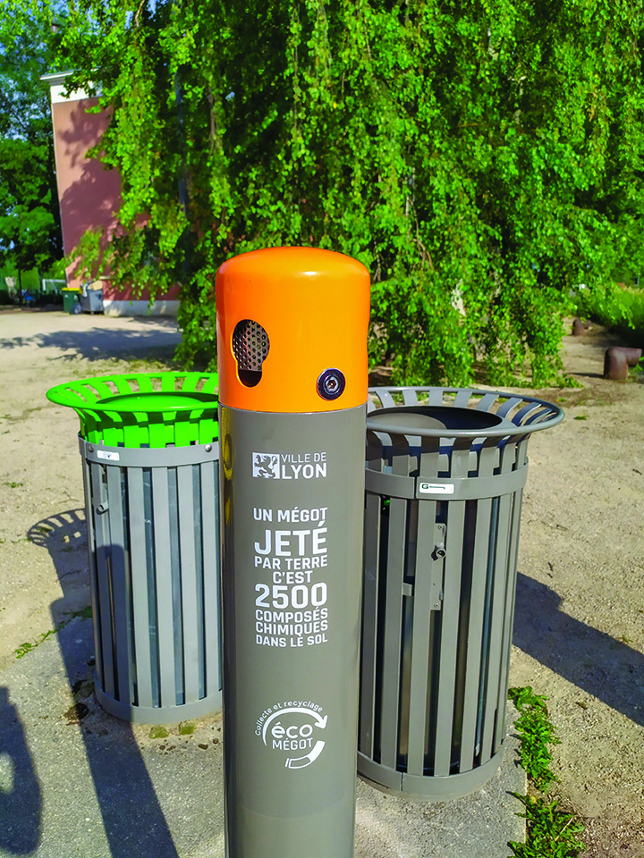 Lyon : Des cendriers pour récolter et recycler les mégots