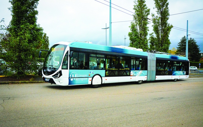 LIMOGES METROPOLE : DES TROLLEYS-BUS ENCORE PLUS PROPRES CIRCULENT DANS L'AGGLOMERATION