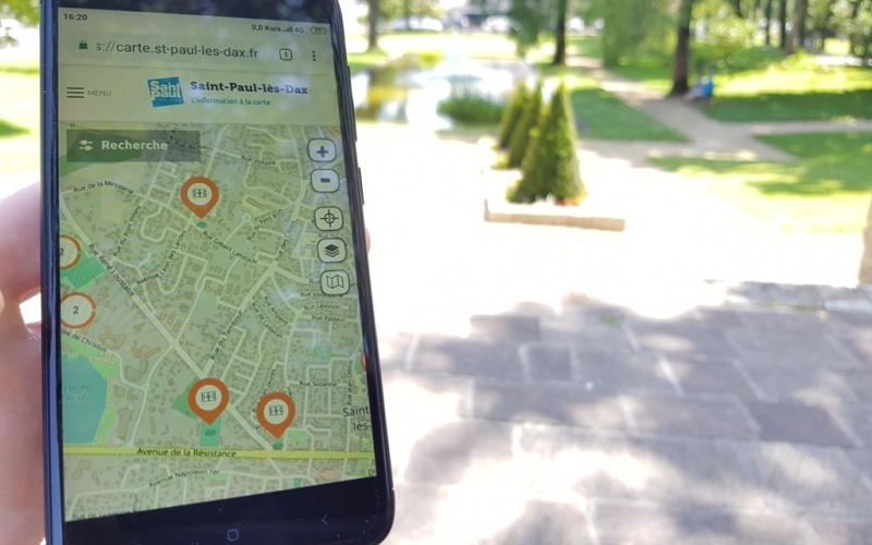 Saint-Paul -lès-Dax : une cartographie pour géolocaliser les commerces ouverts et les services disponibles