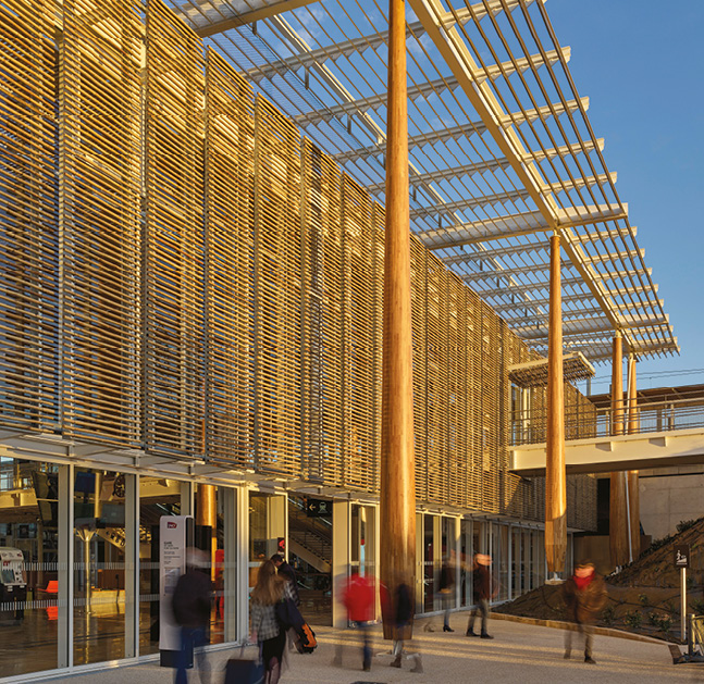 Une gare avant-gardiste écologique et bas carbone