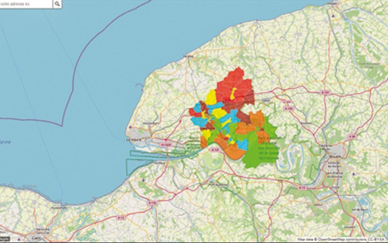 Comment Caux-Seine agglo se construit grâce à la cartographie ?